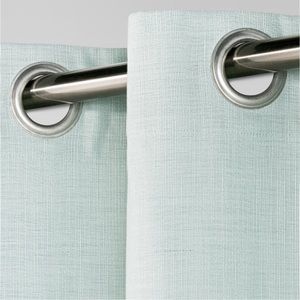 Threshold - *Set of 2 Light Filtering Solid Window Curtain Panels in Aqua